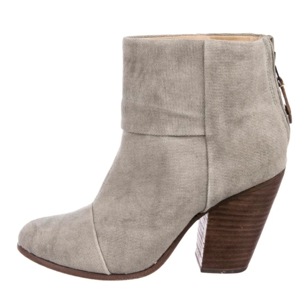 Rag and Bone Canvas Boots - like new. Cute for fall